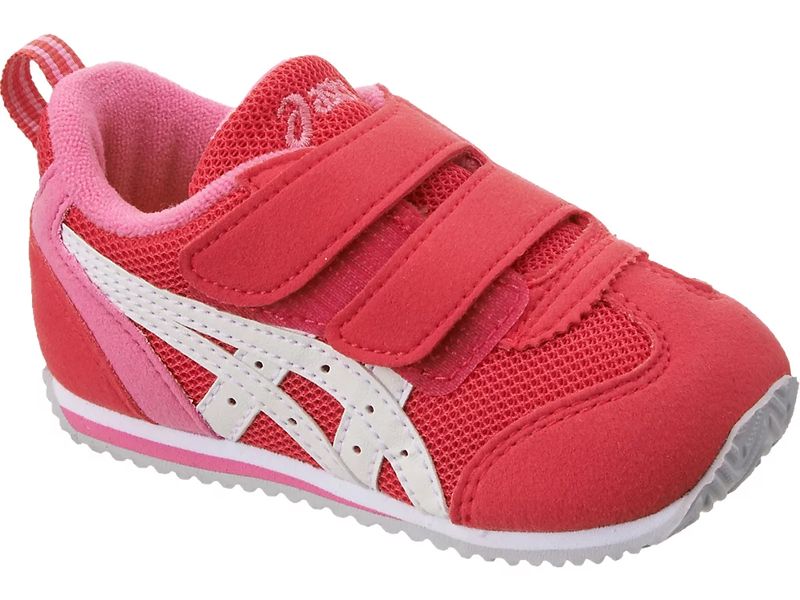 asics アシックス スニーカー ベビー アイダホベビー3 TUB 165-1901 ピンク/ホワイト 13〜14.5cm キッズ 靴 シューズ マジック テープ バンド ベルト