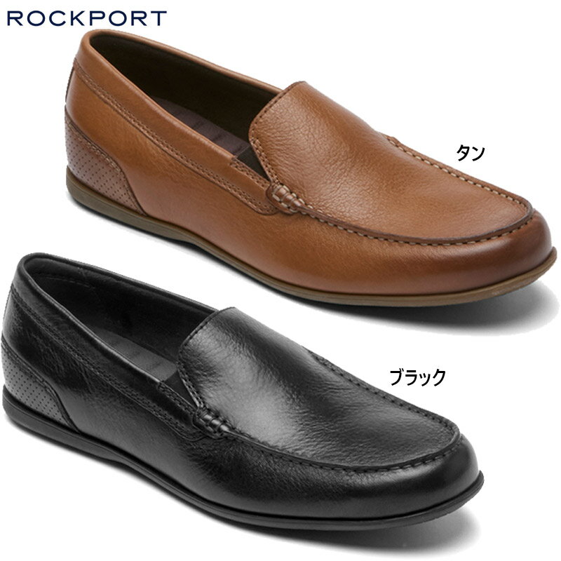 ロックポート メンズ マルコム スリッポン MALCOM SLIP ON 靴 シューズ カジュアル デッキシューズ 本革 レザー ブラック 黒 ブラウン 茶色 送料無料 ROCKPORT CJ2275 CJ2276