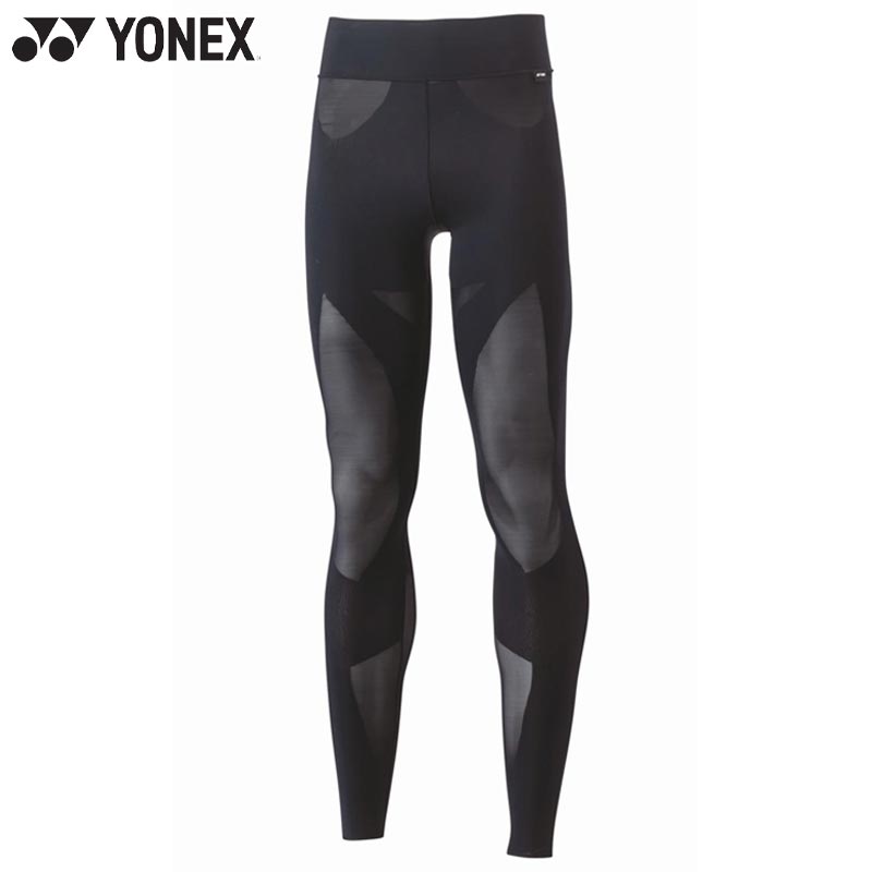 ヨネックス メンズ レディース ユニロングスパッツ バドミントン ウェア 競技 インナー アンダーウェア UVカット ストレッチ 黒 送料無料 YONEX STBA2012