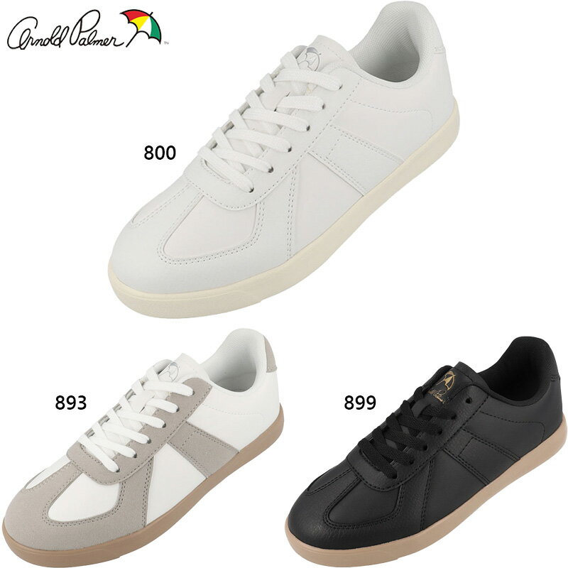 楽天シューズ愛ランド　楽天市場店アーノルドパーマー レディース スニーカー 靴 シューズ ローカット コートタイプ シンプル 紐靴 レースアップ 普段履き デイリー ホワイト 白 ブラック 黒 送料無料 Arnold Palmer AL0734