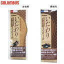 メール便発送 コロンブス メンズ レディース いたわりインソール シューケア用品 中敷 消臭 抗菌 防カビ 活性炭入り ブラウン 茶色 COLUMBUS