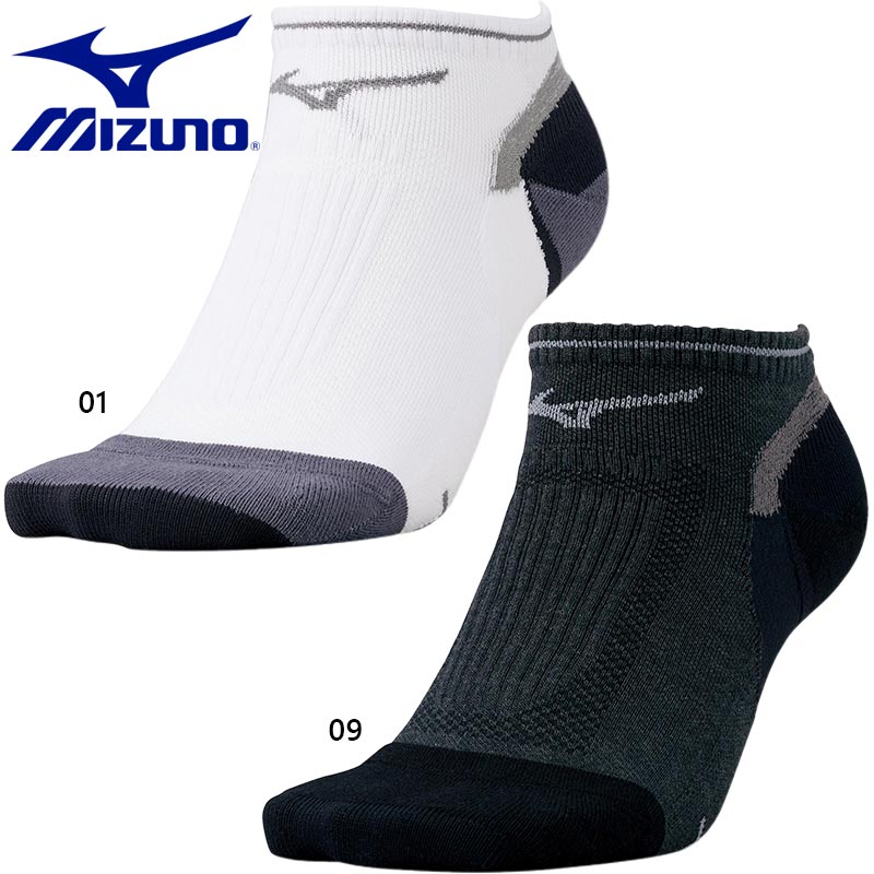 ミズノ メンズ レディース ランソックス42.195 ソックス 靴下 ランニング 運動 スポーツ ホワイト 白 ブラック 黒 Mizuno J2MX0502