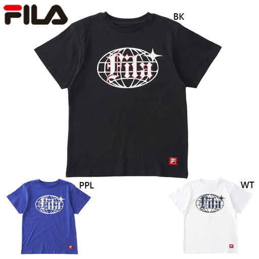 FILA フィラ ニッキー ジュニア キッズ プリント半袖Tシャツ アパレル Tシャツ 半袖 ウェア トップス ホワイト 白 ブラック 黒 パープル 紫 NIKKI 144731 FILA フィラ ニッキー ジュニア キッズ プリント半袖Tシャツ アパレル Tシャツ 半袖 ウェア トップス ホワイト 白 ブラック 黒 パープル 紫 NIKKI 144731