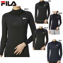 FILA フィラ ニッキー レディース DRY長袖ハイネックインナー アパレル ウェア トップス インナー フィットネス 吸水速乾 UVケア ホワイト 白 ブラ...