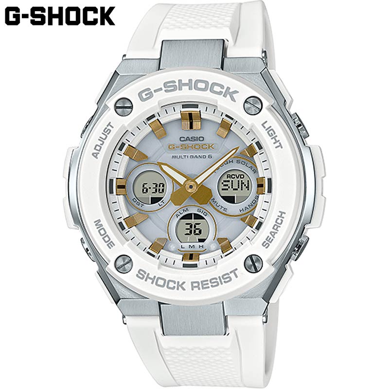 国内正規品 カシオ メンズ G-SHOCK Gショック 時計 ウォッチ 腕時計 ソーラー 電波 20気圧防水 樹脂バンド カジュアル 衝撃に強い G-STEEL 送料無料 CASIO GST-W300