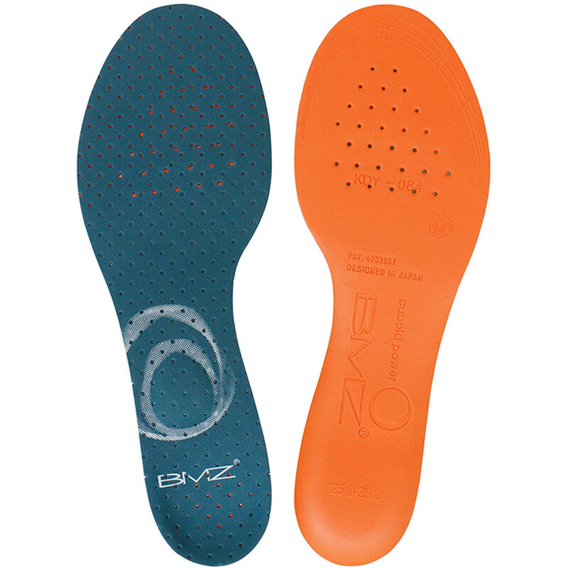 メール便発送 ビーエムゼット メンズ レディース T4 シューケア用品 中敷 サイズ調整 ラケットスポーツ専用インソール テニス バドミントン 卓球 ネイビー ...