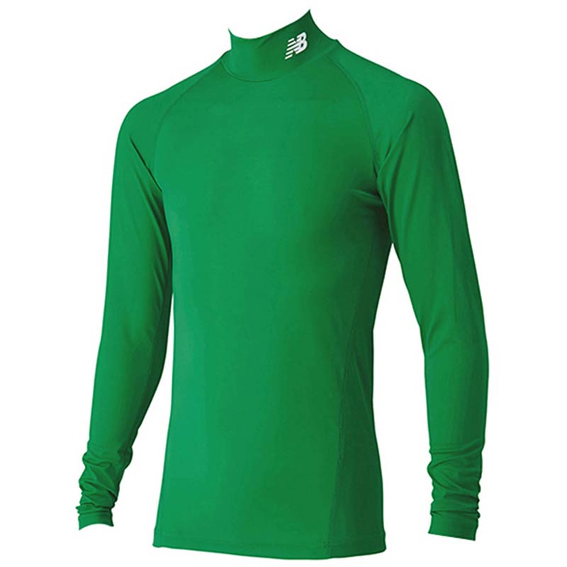 ニューバランス メンズ ストレッチインナーシャツ アパレル トレーニング トップス 長袖 軽量 運動 スポーツ グリーン 緑 送料無料 New Balance JMTF7380