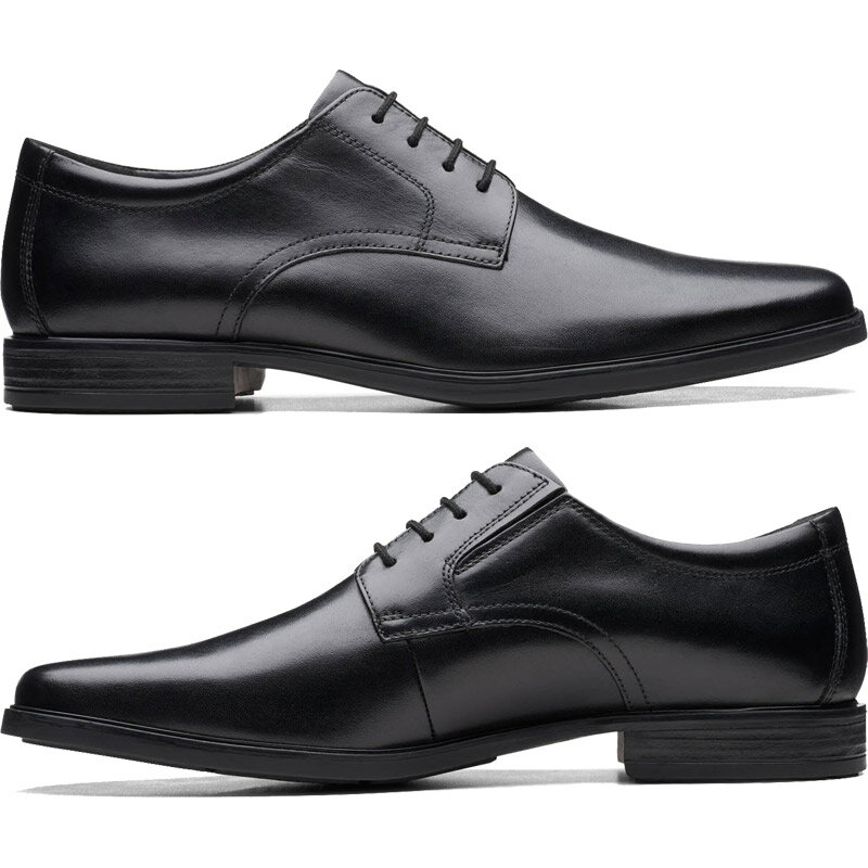 クラークス メンズ Howard Walk ハワード ウォーク ビジネス 靴 シューズ 結婚式 冠婚葬祭 仕事 本革 レザー ブラック 黒 送料無料 Clarks 26161285 2