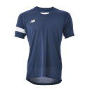 ニューバランス メンズ ゲームシャツ サッカー アパレル 競技 トップス 半袖 トレーニング 運動 スポーツ ネイビー New Balance JMTF0488