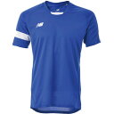 ニューバランス メンズ ゲームシャツ サッカー アパレル 競技 トップス 半袖 トレーニング 運動 スポーツ ブルー 青 New Balance JMTF048...