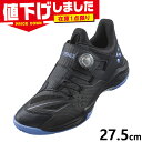 在庫1点限り 27.5cm 3E 幅広 ワイド ヨネックス メンズ レディース パワークッション88ダイヤル バドミントン 靴 シューズ 競技 ローカット ブラ...