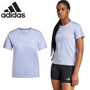 アディダス レディース OTR E 3S TEE 陸上 ウェア 競技 ランニング ラン ウェア Tシャツ 半袖 クルーネック パープル 紫 送料無料 adida...