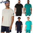 アシックス メンズ ICON ランニング 半袖シャツ アパレル トップス 軽量 運動 スポーツ ブルー 青 ベージュ 送料無料 asics 2011D300