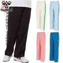 ヒュンメル メンズ レディース hummel PLAY トラックパンツ(セミワイドストレート) アパレル 長ズボン ジャージ ロングパンツ ブラック 黒 ピンク...