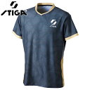 スティガ メンズ レディース STIGA SHIRT KR-VII 卓球 ウェア 競技 トップス シャツ 半袖 ブラック 黒 送料無料 STIGA