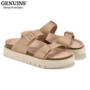 GENUINS レディース GENUINS TIKA サンダル 靴 シューズ コンフォート カジュアル 疲労軽減 ピンク 送料無料 GENUINS G104211JT