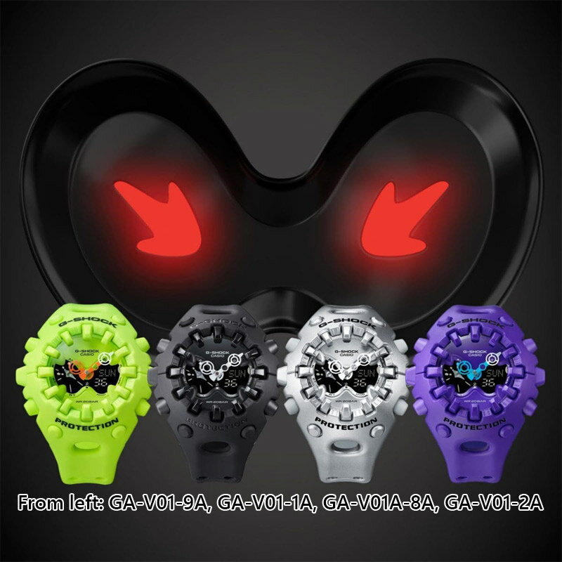 国内正規品 カシオ メンズ G-SHOCK Gショック 腕時計 ウォッチ アナデジ 長寿命バッテリー 衝撃に強い 20気圧防水 ブラック 送料無料 CASIO GA-V01