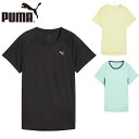 プーマ レディース RUN VELOCITY Tシャツ ウィメンズ アパレル ランニング トップス 半袖 吸水速乾 運動 スポーツ ブラック 黒 グリーン ゴー...