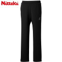 ニッタク メンズ レディース MFトレーニングパンツ 卓球 ウェア 競技 ボトムス ロングパンツ 吸汗速乾 ストレッチ UVカット 運動 スポーツ ブラック 黒...