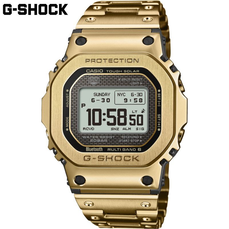 国内正規品 カシオ メンズ G-SHOCK Gショック 腕時計 ウォッチ 日本製 ソーラー充電 メタルバンド 20気圧防水 デジタル 送料無料 CASIO GMW-BZ5000GD