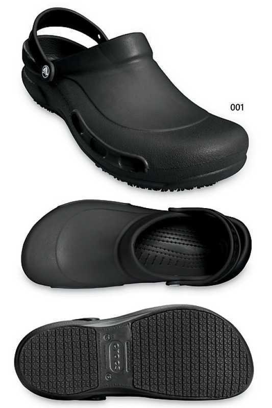 クロックス crocs CROCS CR10075 クロックス ビストロ (001)ブラック (100)ホワイト 22cm〜31cm クロッグ 滑りにくい 厚み ヒールストラップ 衝撃吸収 疲労を軽減 立ち仕事 飲食店 厨房 合成樹脂 靴 シューズ【5〜7営業日以内に発送】