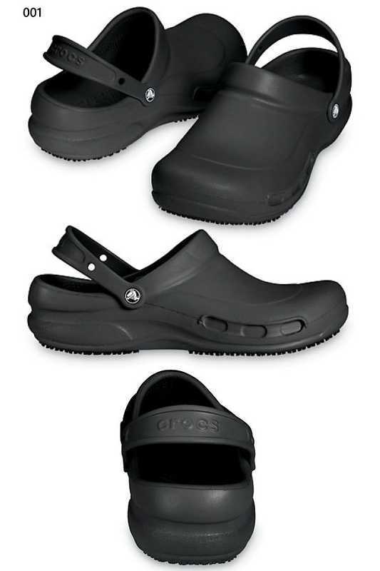 クロックス crocs CROCS CR10075 クロックス ビストロ (001)ブラック (100)ホワイト 22cm〜31cm クロッグ 滑りにくい 厚み ヒールストラップ 衝撃吸収 疲労を軽減 立ち仕事 飲食店 厨房 合成樹脂 靴 シューズ【5〜7営業日以内に発送】