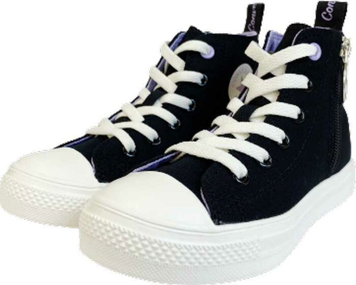 コンバース CONVERSE スニーカー キッズ 37301630 オールスター CHILD ALL STAR LIGHT LOGOSTRAP Z HI ブラック ハイカット 軽量 抗菌 22SS