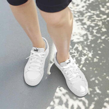 プーマ PUMA スニーカー ジュニア PMJ-362947 コートポイント 通学 仕事履き VULC V2 BG (02)プーマ ホワイト/プーマ ホワイト 22.0~25.0cm レディース 靴 シューズ 白 通学靴