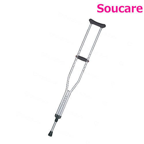 アルミ合金製松葉杖 “合わせてパッチン”（1本） 日進医療器