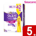 P&Gジャパン ウィスパー うすさら安心 安心の中量用 80cc 42枚入り×5個 【502606】 レディース 女性用 ウィスパー うすさら安心 パッド シー...