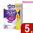 P&Gジャパン ウィスパー うすさら安心 ウィスパーうすさら安心 300cc 18枚入り×5個 レディース 女性用 ウィスパー うすさら安心 パッド シート 吸...