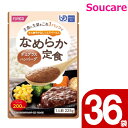 ホリカフーズ なめらか定食 デミグラスハンバーグ225g (760027) 36袋セット 食事 食事サポート防災 常温 手軽 栄養補助 介護食 食べやすい やわ...