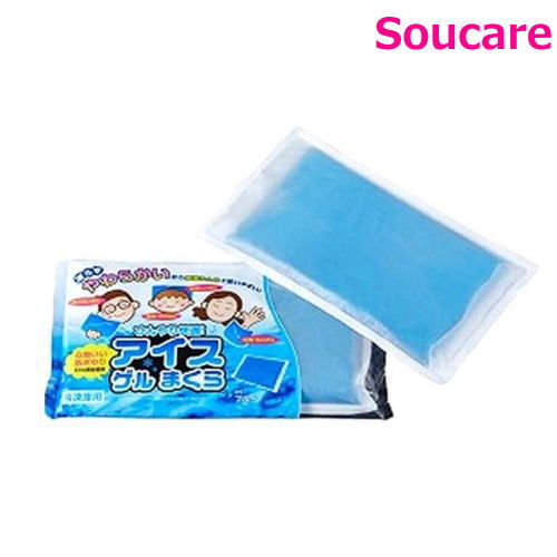 アイスゲルまくら ブルー 200677 浅井商事 福祉介護用品 氷 アイス 冷却材 体 首を冷やす ひんやりまく..