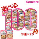 介護食 レトルト キューピー やさしい献立 アサヒグループ食品 バランス献立 歯ぐきでつぶせる 選べる100袋セット 5種類×20袋 合計100袋 区分2 歯ぐ...
