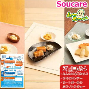冷凍 ムーミーくんの1人前セット おかず 2週目の4 (朝昼晩の3食)朝・あんかけ中華たまご昼・まぐろのソテー夜・ミートボールのホワイトシチュー ムース食 区分3 舌でつぶせる ミキサー食 刻み食 嚥下食 やわらかい食事 送料無料 日本ケアミール 朝 昼 晩