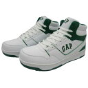 GAP ギャップ GPU22342 メンズ レディース 防水 ハイカット スニーカー ホワイト/グリーン ホワイト/グレー ブラック/ホワイト