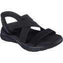 Skechers Slip-ins GO WALK FLEX SANDAL-GLIMMER UP 141489 BBK GRY スケッチャーズ スリップインズ ...