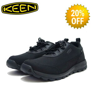 【SUMMER SALE 20%OFF】KEEN キーン GLIESER OXFORD WP グリーザー オックスフォード ウォータープルーフ 1023840（メンズ）カラー：Black / Black 防水 スニーカー ウォーキング「靴」