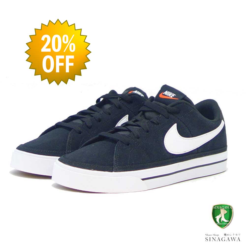 【決算SALE 期間限定で20%OFF】 ナイキ NIKE コートレガシースエード dh0956001 ブラック／ホワイト （メンズ） NIKE COURT LEGACY SD 天然皮革 スエード テニス シューズ 「靴」のサムネイル