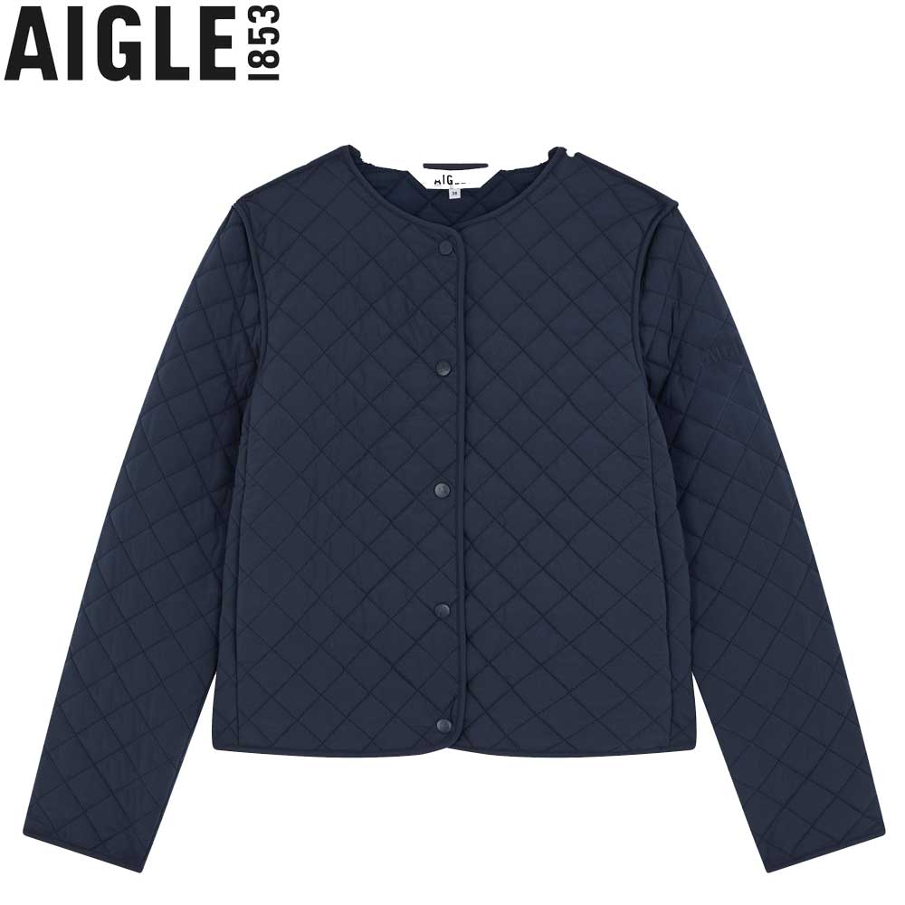 エーグル キルティングジャケット レディース エーグル AIGLE ZBFAC58 006 カラー：アンピール（レディース） 撥水 ショートキルトジャケット