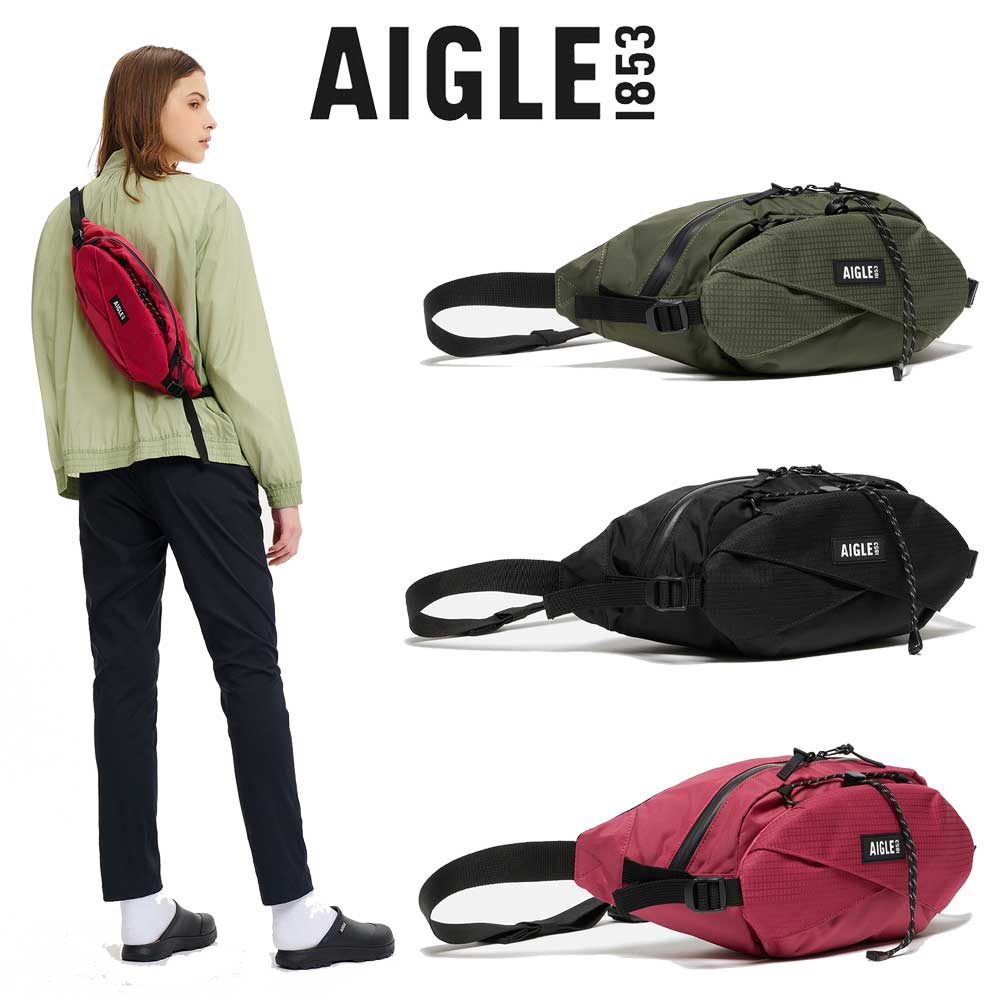 エーグル AIGLE ZNHAV71 ゴーイング バムバッグ 2L カラー：ノワール (001)・マゼンダ (003)・アボカ (004) クロスボディ