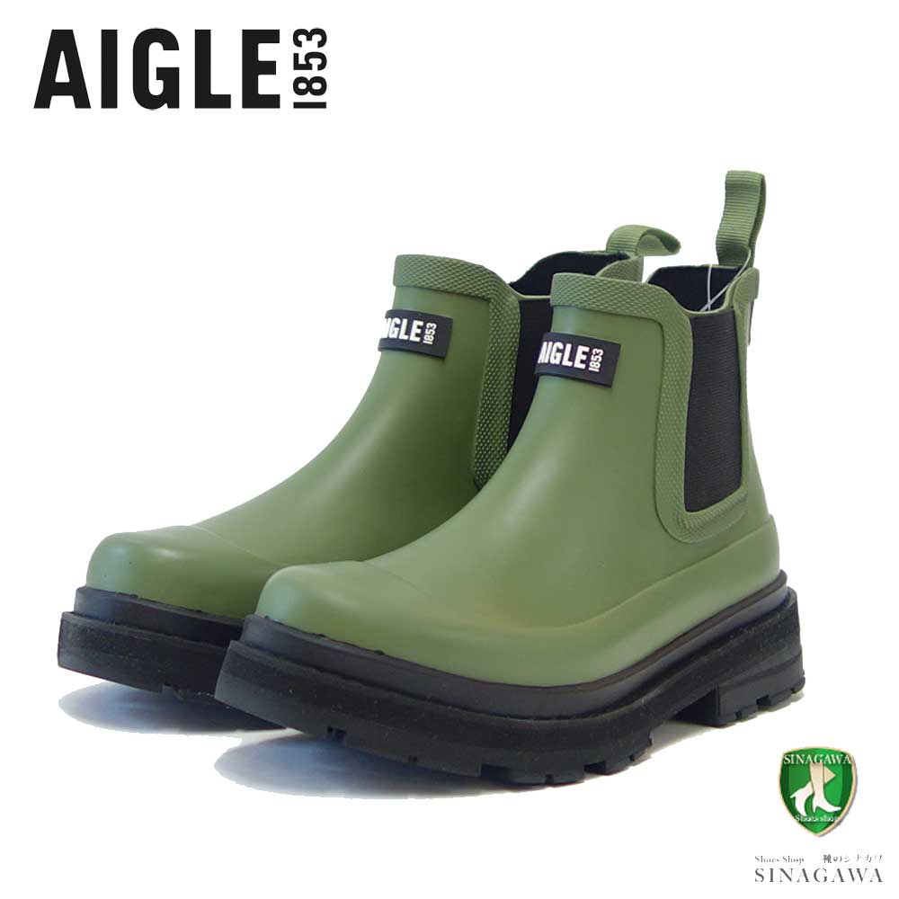 エーグル AIGLE ZZFNA08 006 オリーブ（レディース） WOMEN 039 S ソフトレインラバーブーツ 防水ブーツ ラバーソール サイドゴア 「靴」