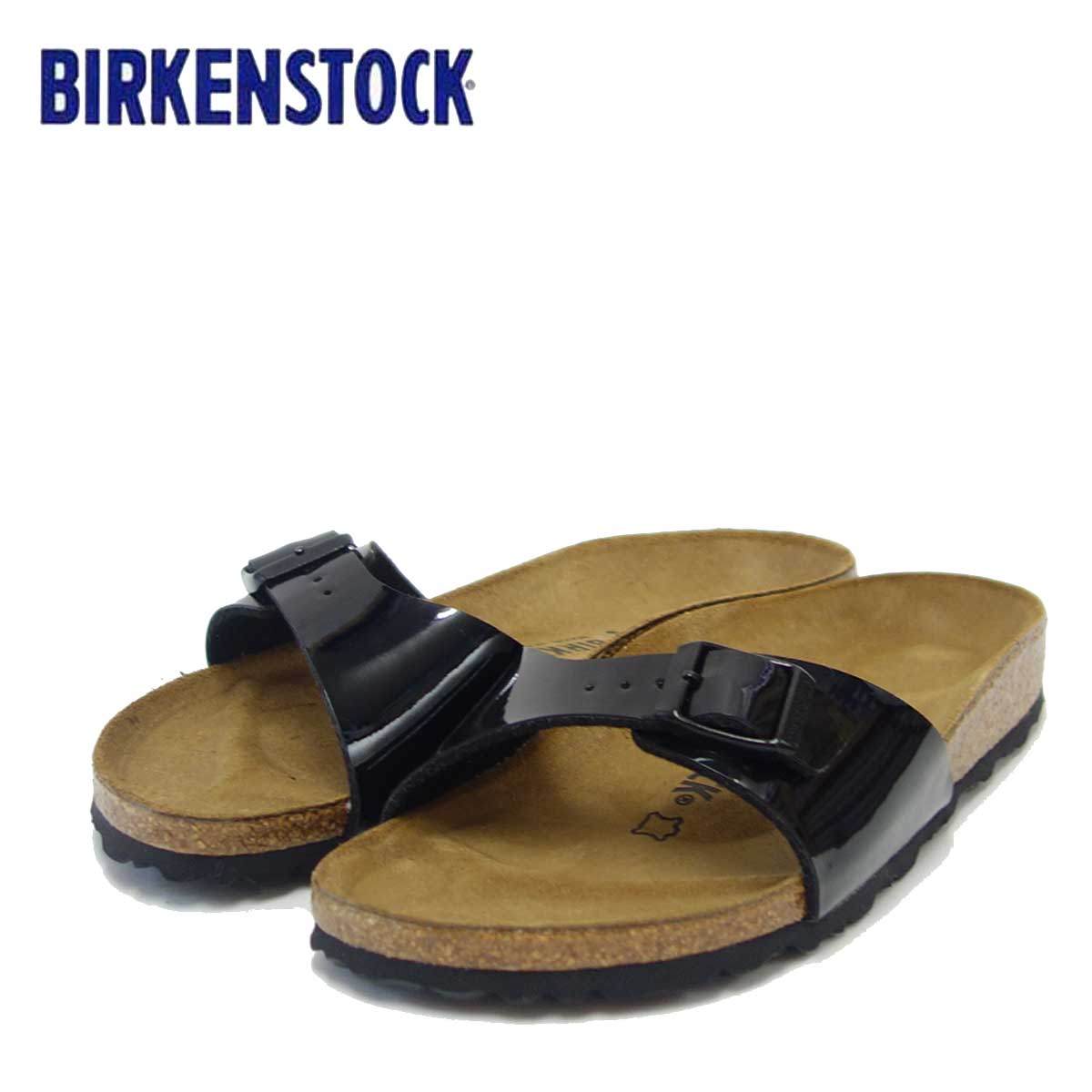 BIRKENSTOCK ビルケンシュトック MADRID（マドリッド） GC 040303 ブラックパテント（レディース）「正規輸入品」 ドイツ生まれの快適サンダル 「靴」のサムネイル