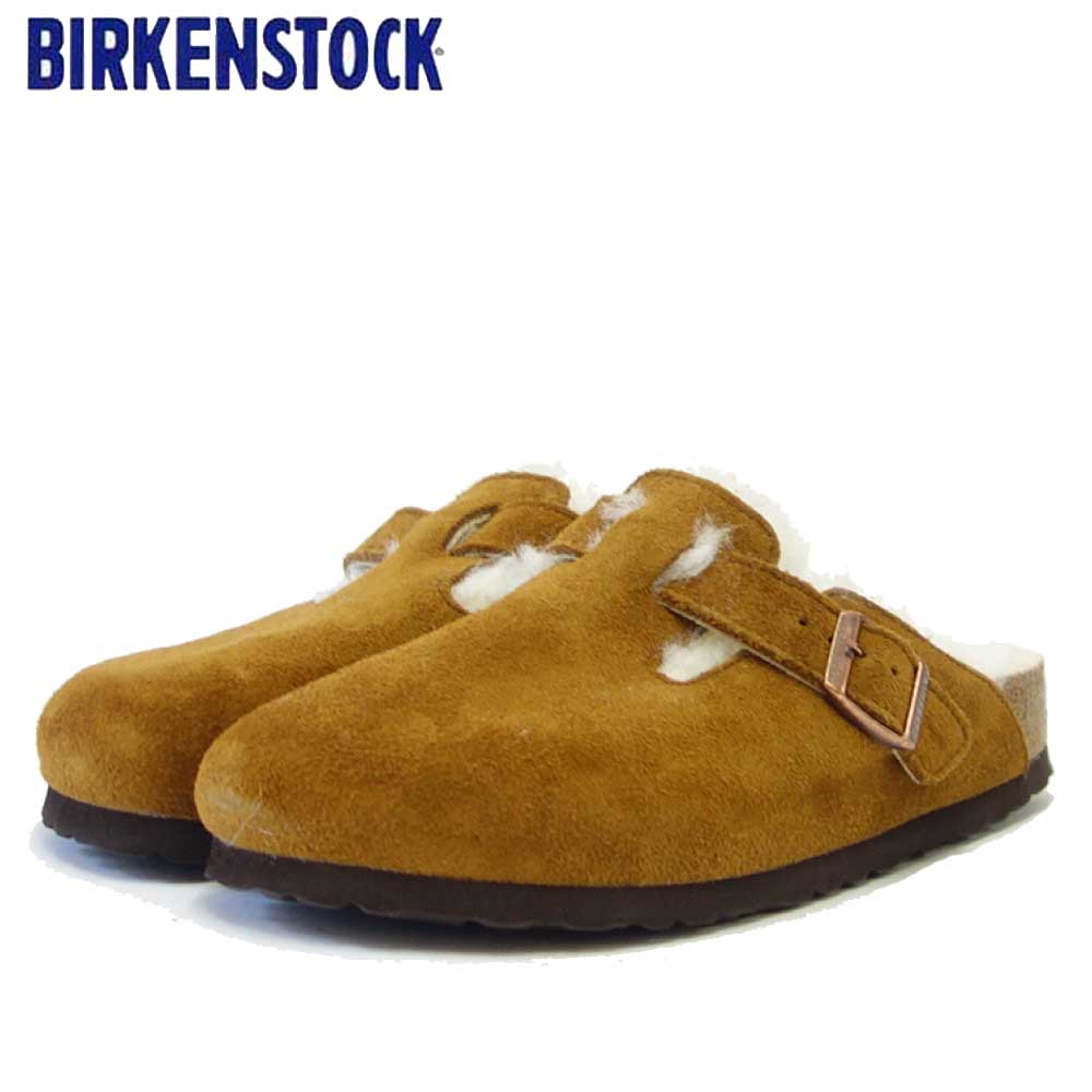 ビルケンシュトック BIRKENSTOCK Boston VL/Fell（ボストン）幅狭（ナローフィット） 1001141（スエードレザー／ミンク）（ラムスキンボア） サボ クロッグ ドイツ製快適サンダル 「靴」