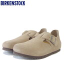 ビルケンシュトック BIRKENSTOCK LONDON(ロンドン) 1010504 レディース(スエードレザー/トープ) ナロー幅 スリッポン コンフォート ...