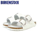 BIRKENSTOCK ビルケンシュトック Arizona Big Buckle アリゾナ ビッグバックル ナチュラルレザー ホワイト 1016826 ナローフィット 幅狭 ドイツ製 コンフォートサンダル 天然皮革 靴 