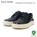 コール ハーン スニーカー メンズ コールハーン COLE HAAN グランドプロ クルー ウィングチップ スニーカー BLACK / BIRCH c37602 （メンズ） 天然皮革 ローカット スニーカー ウォーキング 「靴」