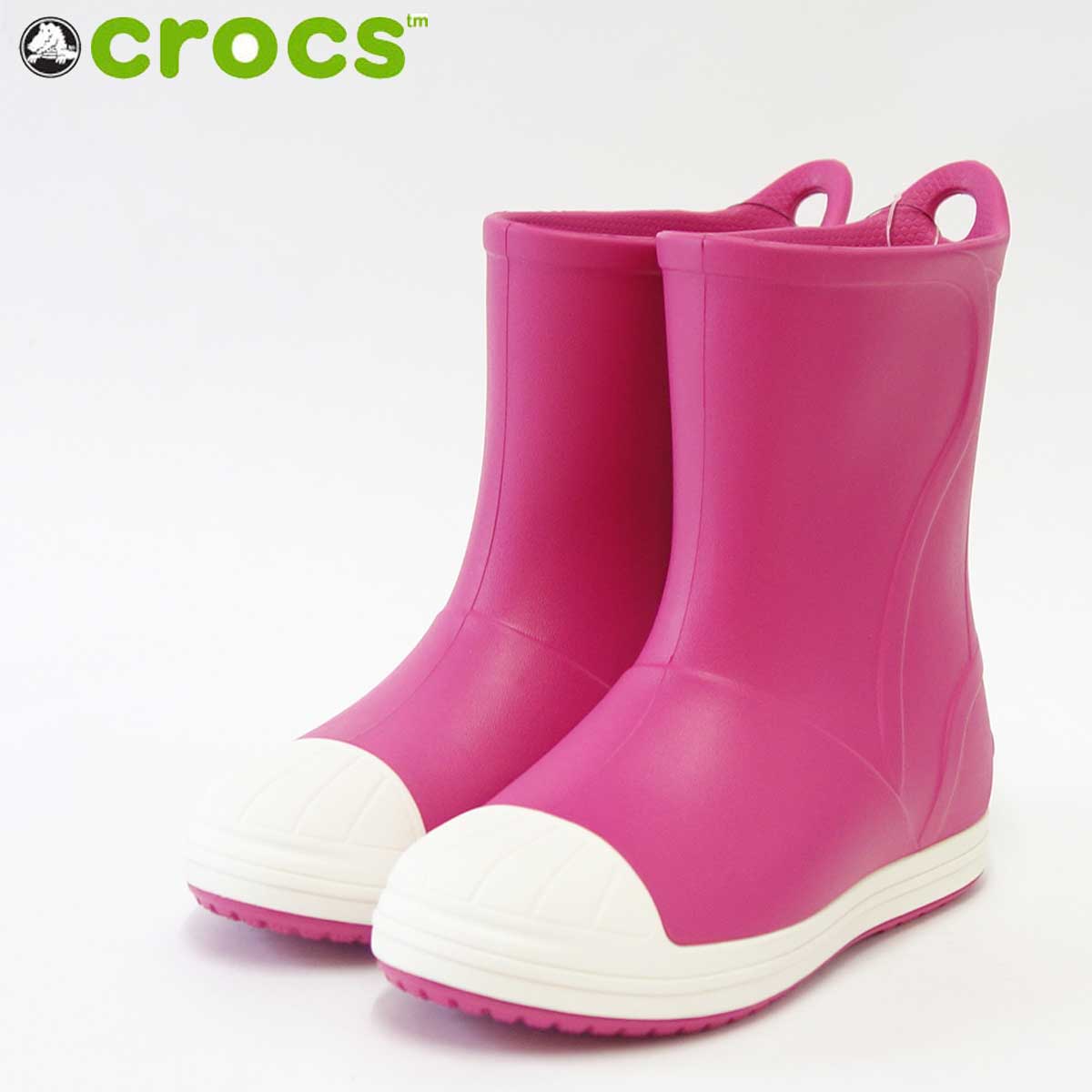 crocs クロックス crocs bump it boot kids クロックス バンプ イット ブーツ キッズ203515 キャンディーピンク（キッズ）軽量・快適クッションのレインブーツ「靴」