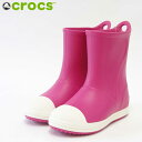 crocs クロックス crocs bump it boot kids クロックス バンプ イット ブーツ キッズ 203515 キャンディーピンク（キッズ） 軽量 快適クッションのレインブーツ 「靴」