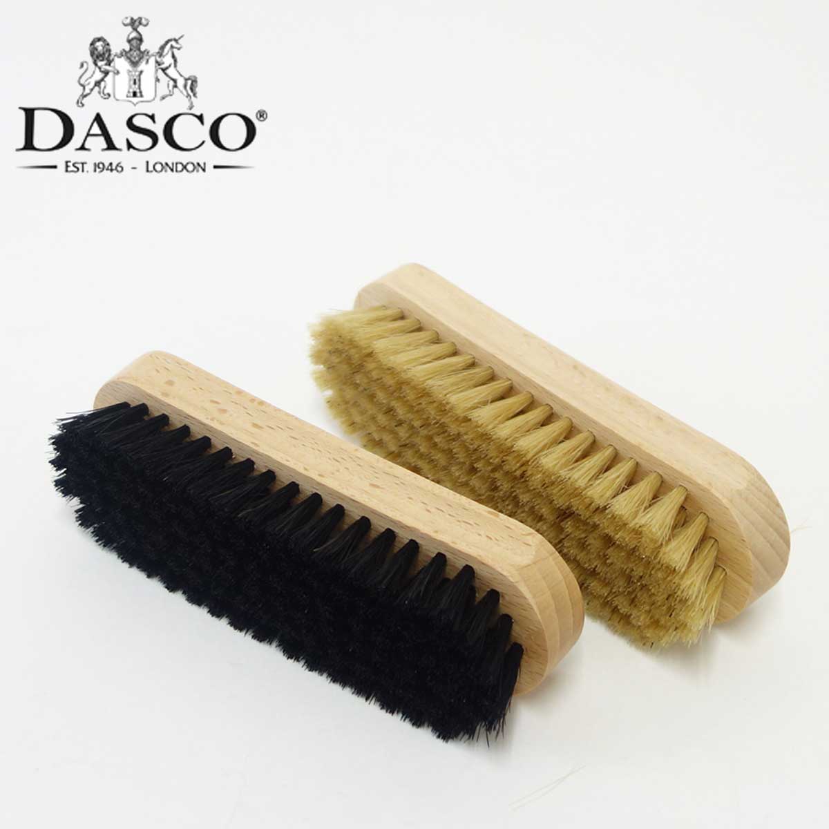 DASCO ダスコ ブリストルブラシ(スモール) 汚れ落としやクリーム伸ばし用の豚毛ブラシ(イギリス製)